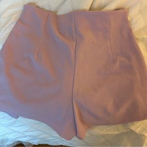 purple mini skirt